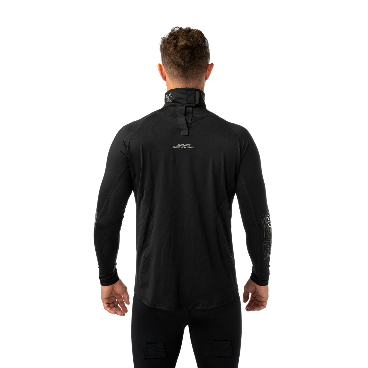 bauer-bodyguard-protective-baselayer-senior-unterziehshirt-mit-kevlar-halsschutz image 6