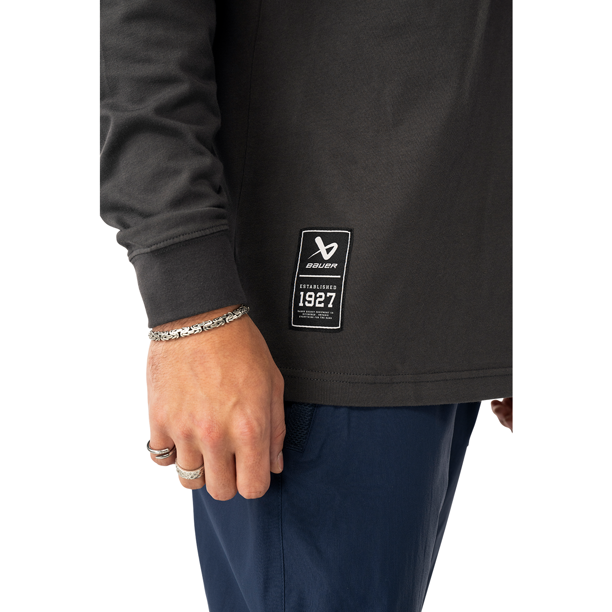 bauer-long-sleeve-retro-tee-herren-langarmshirt-eishockey image 5