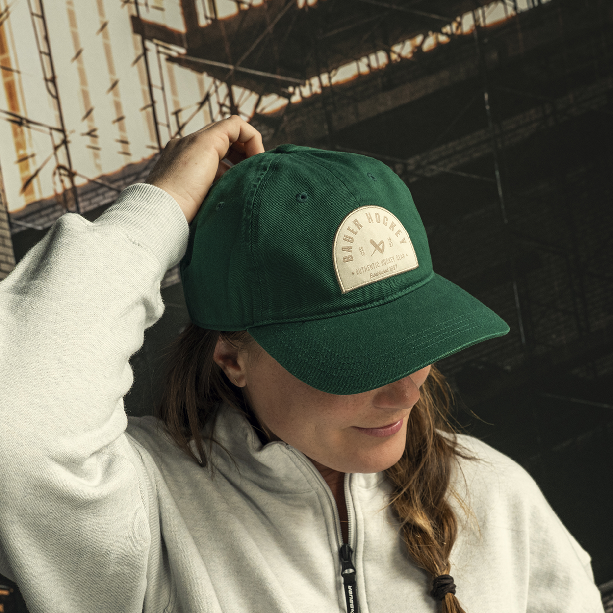 bauer-twill-patch-hat-twill-cap-mit-diagonalmuster image 3