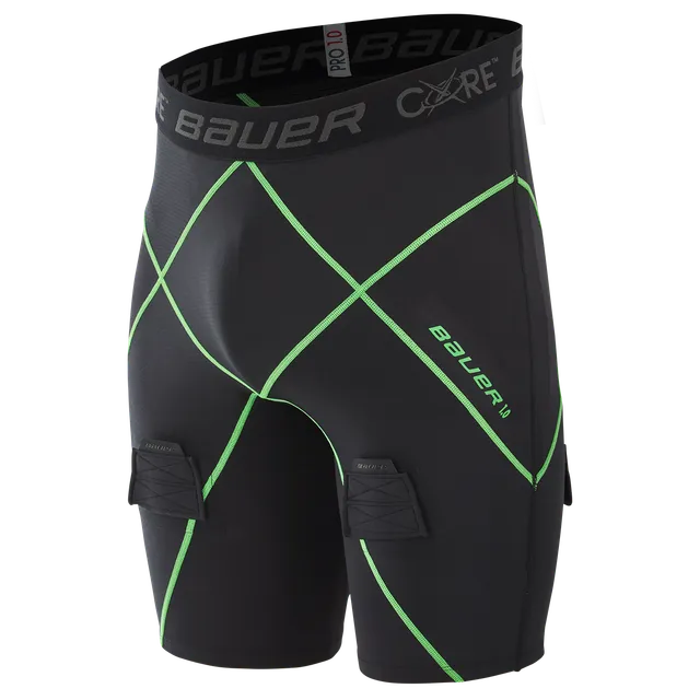 bauer-core-1-0-jock-short-kompressions-shorts-mit-integriertem-suspensorium image 1