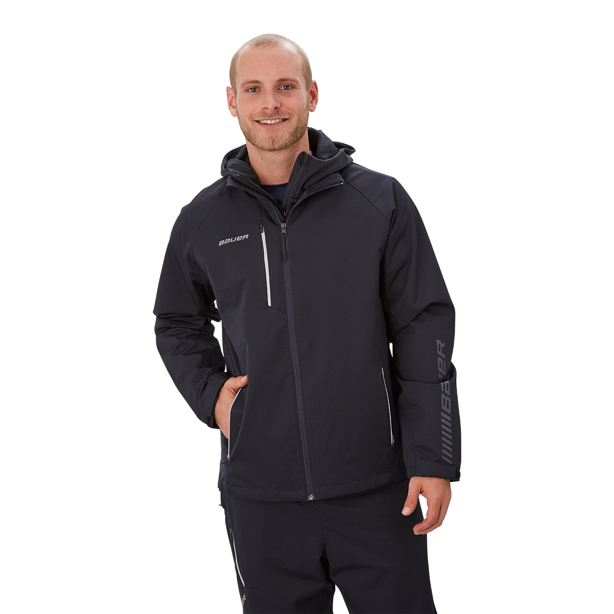 bauer-hockey-lightweight-jacket-senior-wasserabweisende-eishockeyjacke image 1