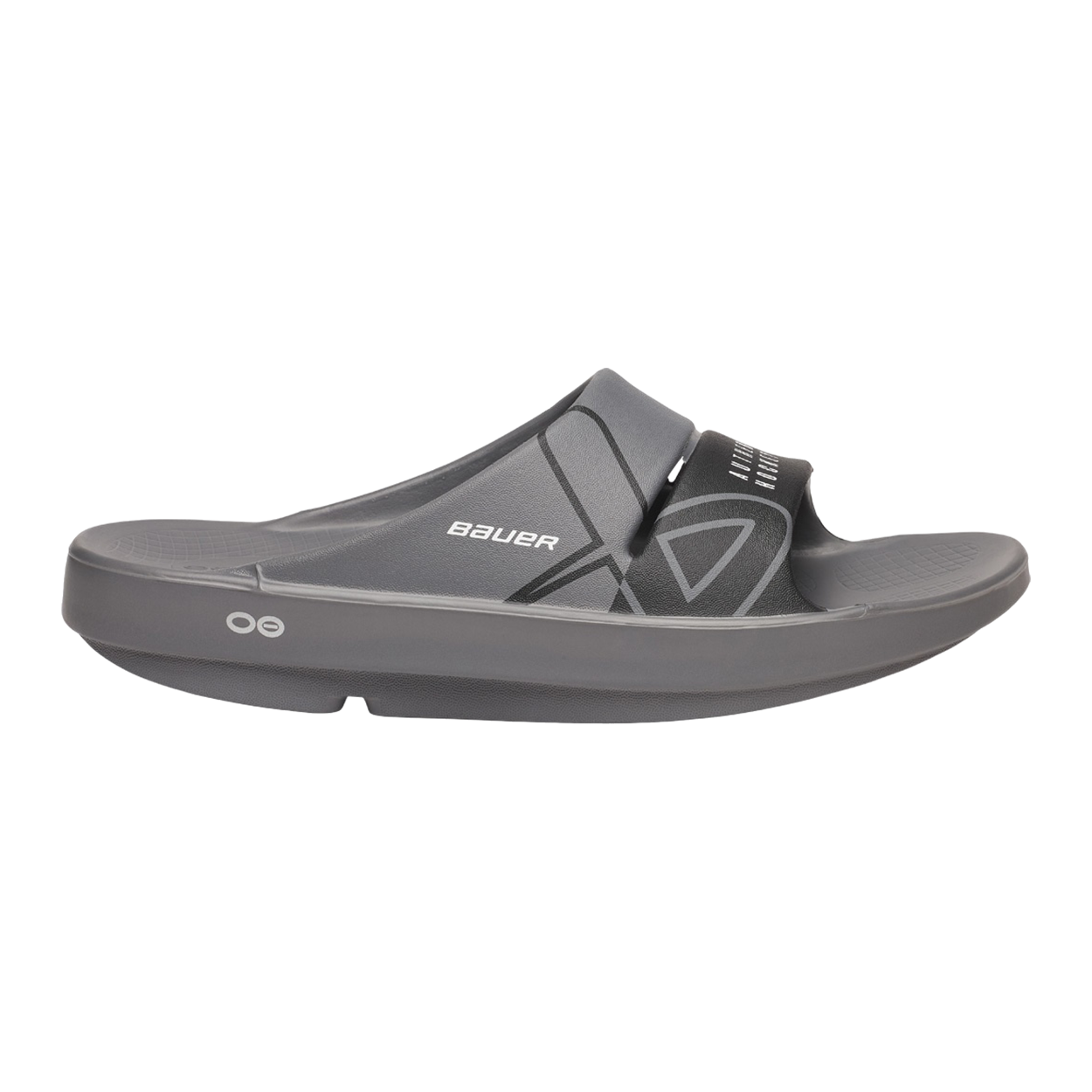 bauer-oofos-sport-slide-senior-grau-recovery-sandale image 2
