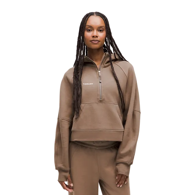 bauer-x-lululemon-scuba-oversized-half-zip-hoodie-damen-2 image 1