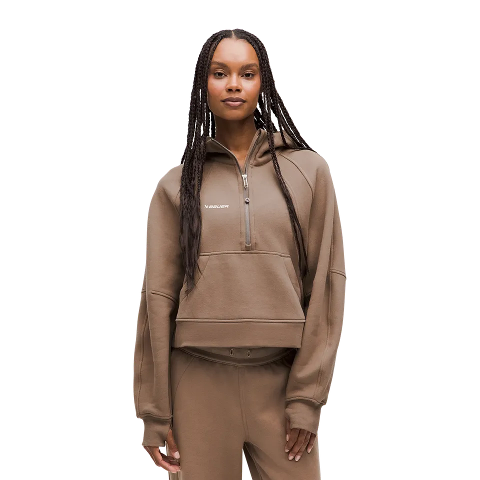 bauer-x-lululemon-scuba-oversized-half-zip-hoodie-damen-2 image 1