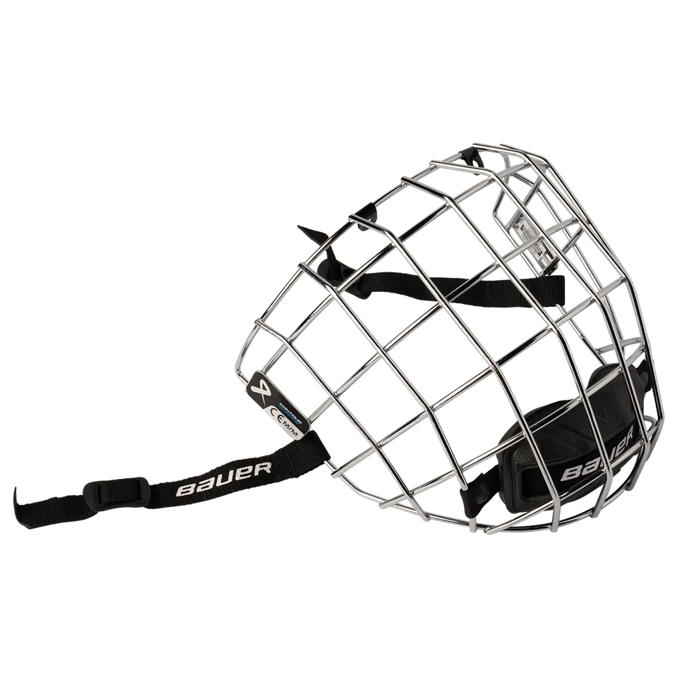 bauer-contour-chrome-facemask-eishockey-helmgitter-edelstahl image 1