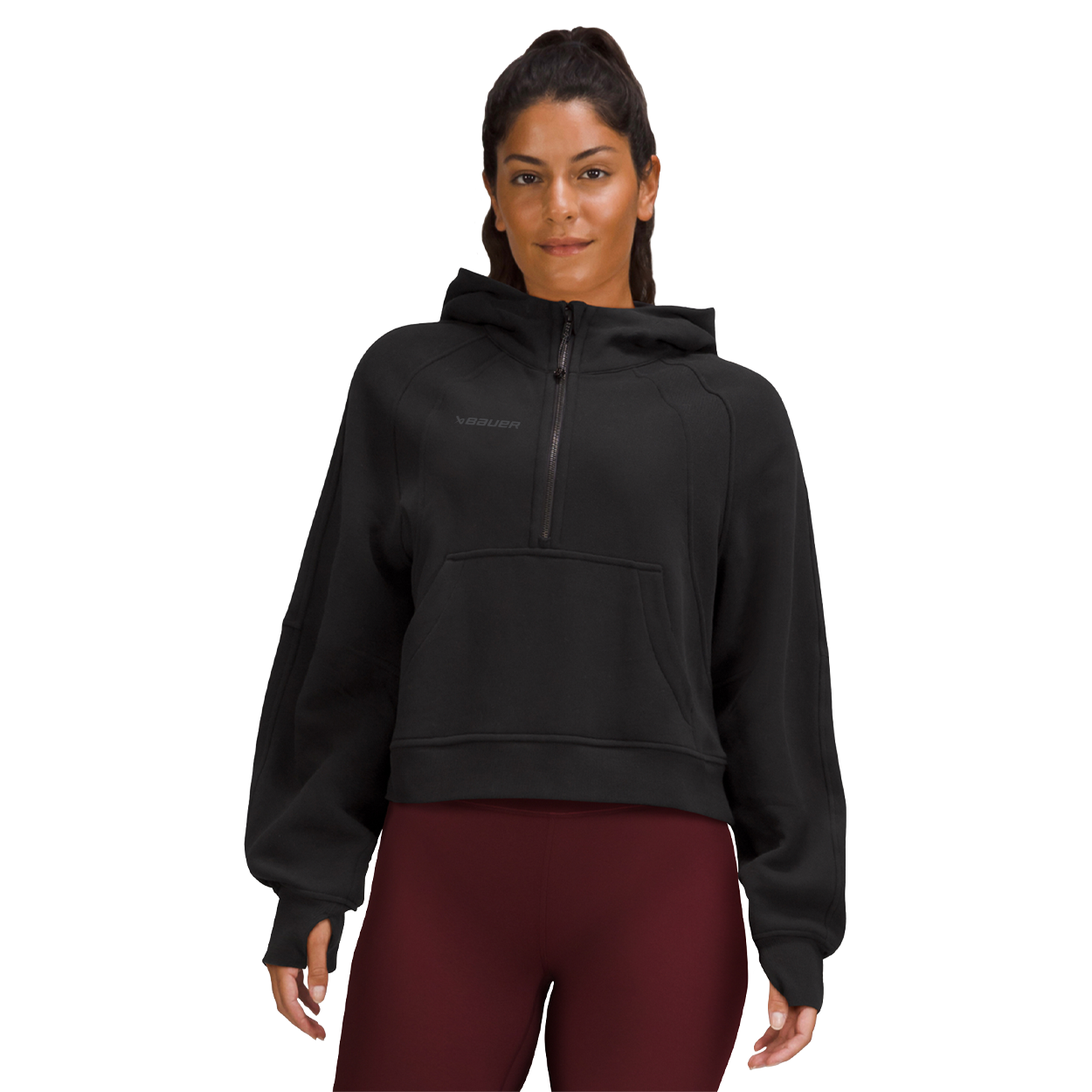 bauer-x-lululemon-scuba-oversized-half-zip-damen-hoodie-2 image 2