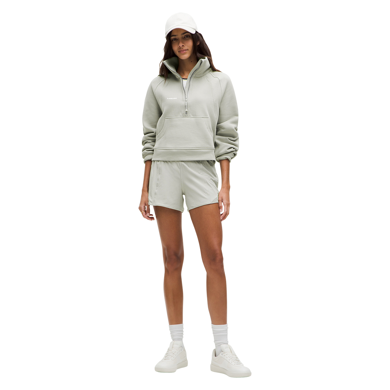 bauer-x-lululemon-scuba-oversized-funnel-neck-half-zip-damen image 3