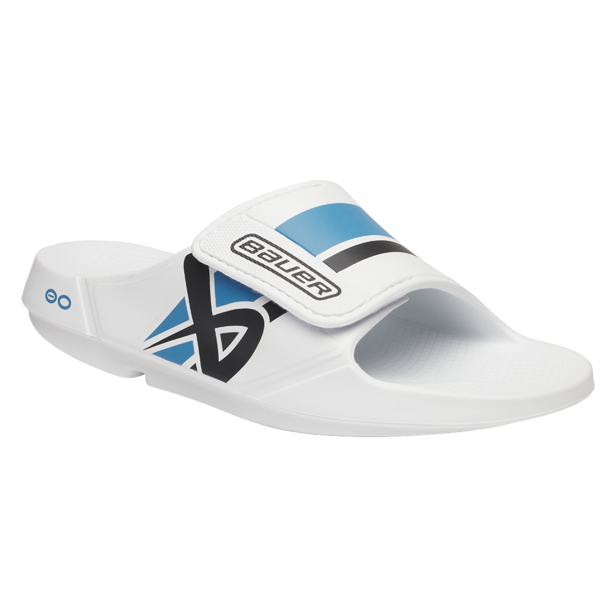 bauer-oofos-sport-flex-slide-junior-wei-blau-recovery-sandale image 2