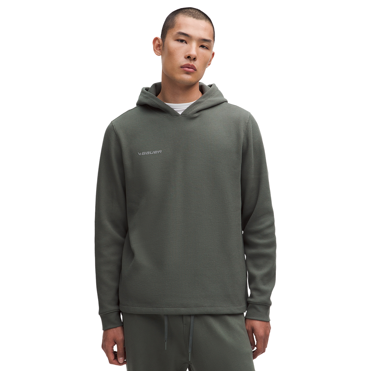 bauer-lululemon-waffle-knit-hoodie-herren image 1