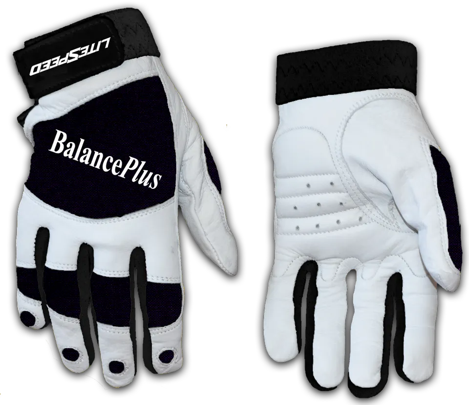 balanceplus-white-leather-curlinghandschuhe image 1