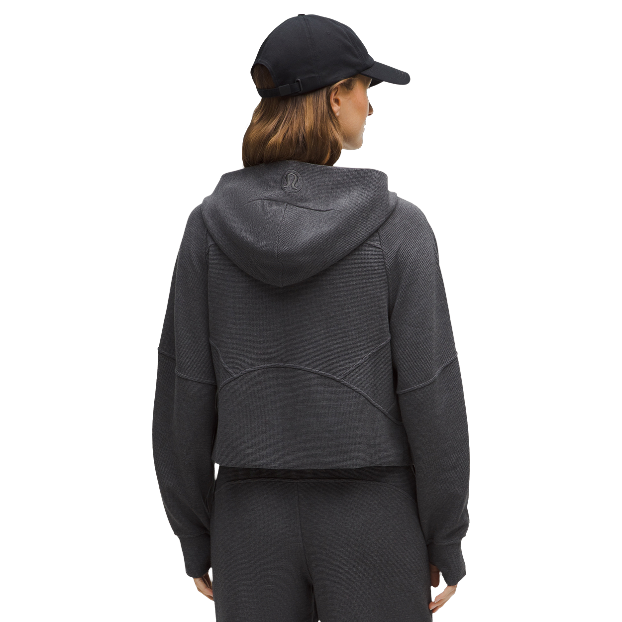 bauer-x-lululemon-scuba-oversized-full-zip-hoodie-waffle-damen image 4