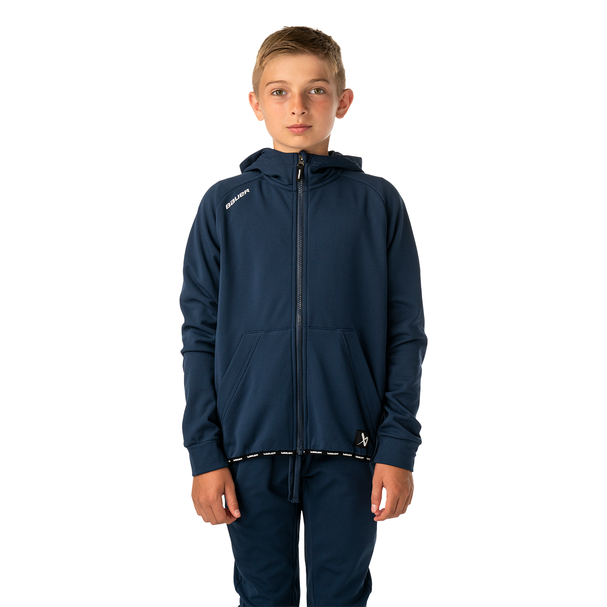 bauer-team-fleece-zip-hoodie-youth-kapuzenjacke-f-r-kinder image 1