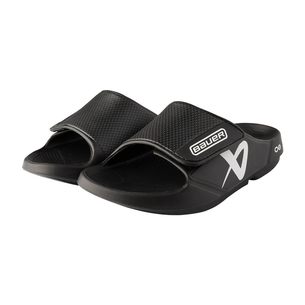 bauer-oofos-sport-flex-slide-junior-schwarz-recovery-sandale image 1