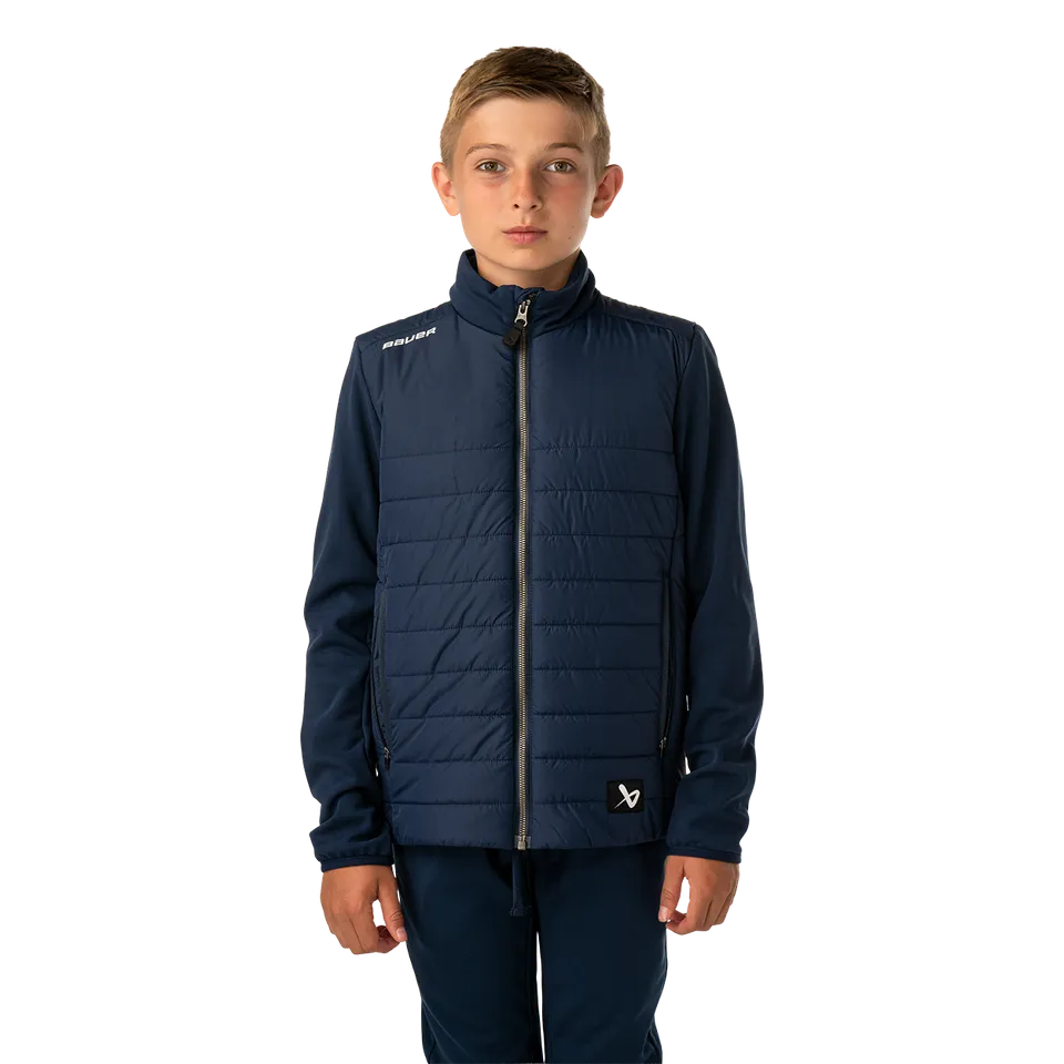 bauer-team-hybrid-jacke-youth-steppjacke-f-r-kinder image 1