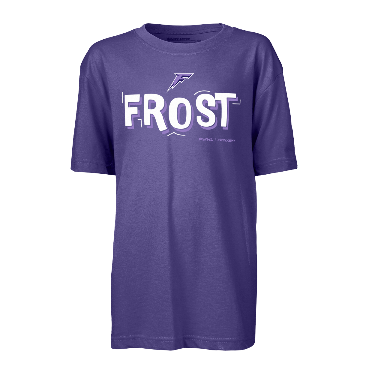 bauer-pwhl-kurzarm-graphic-t-shirt-youth-minnesota-frost image 1