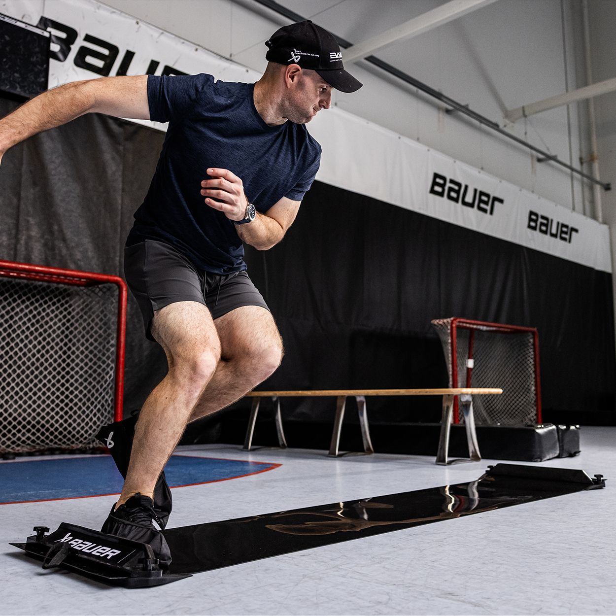 bauer-reactor-slideboard-skating-slide-board-8-trainings-set image 2