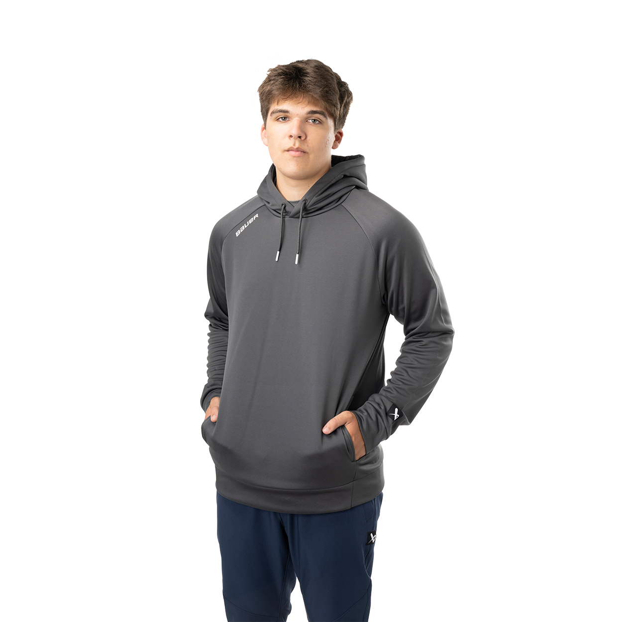 bauer-team-tech-hoodie-senior-tech-fleece-schwarz image 1