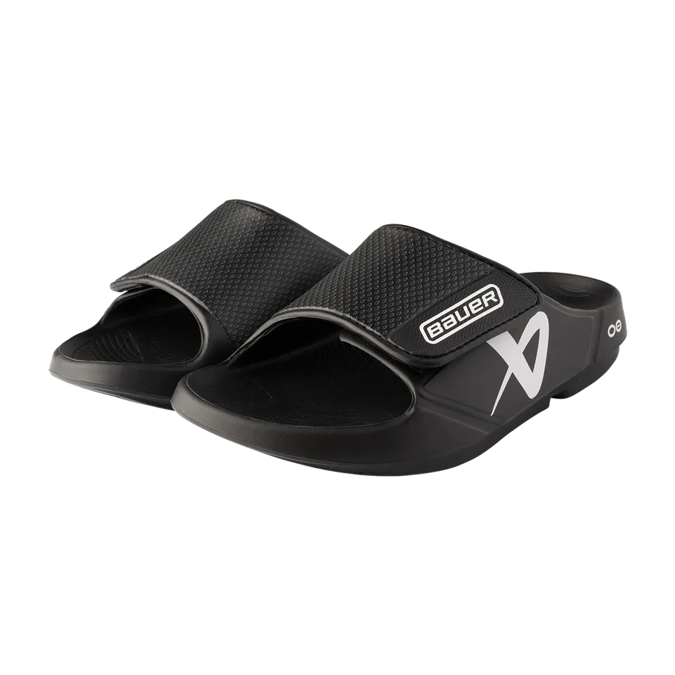 bauer-oofos-sport-flex-slide-senior-schwarz-recovery-sandale image 1