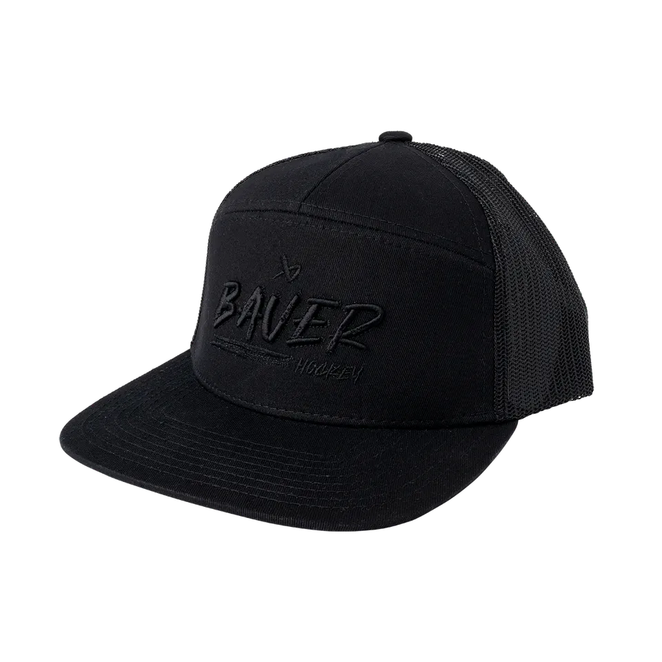 bauer-blackout-snapback-cap-schwarze-kappe image 1