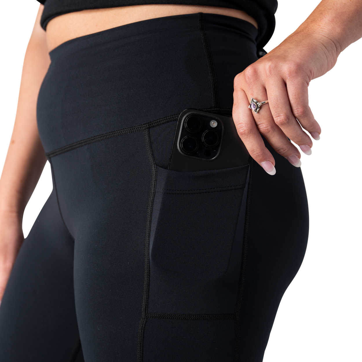 bauer-damen-trainingsleggings-feuchtigkeitsableitend-schwarz image 2