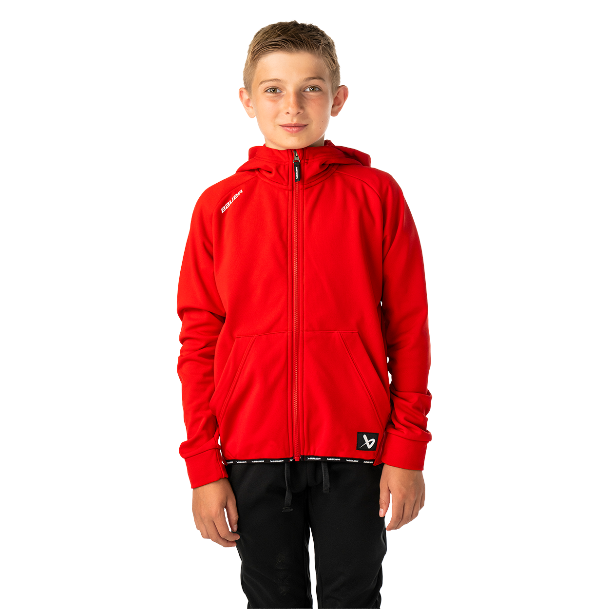 bauer-team-fleece-zip-hoodie-youth-kapuzenjacke-f-r-kinder image 6