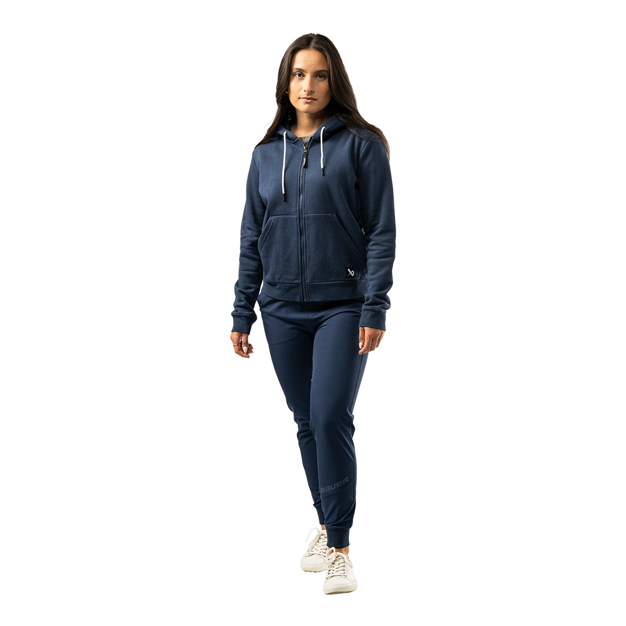 bauer-team-damen-kapuzen-hoodie-full-zip-schwarz image 7