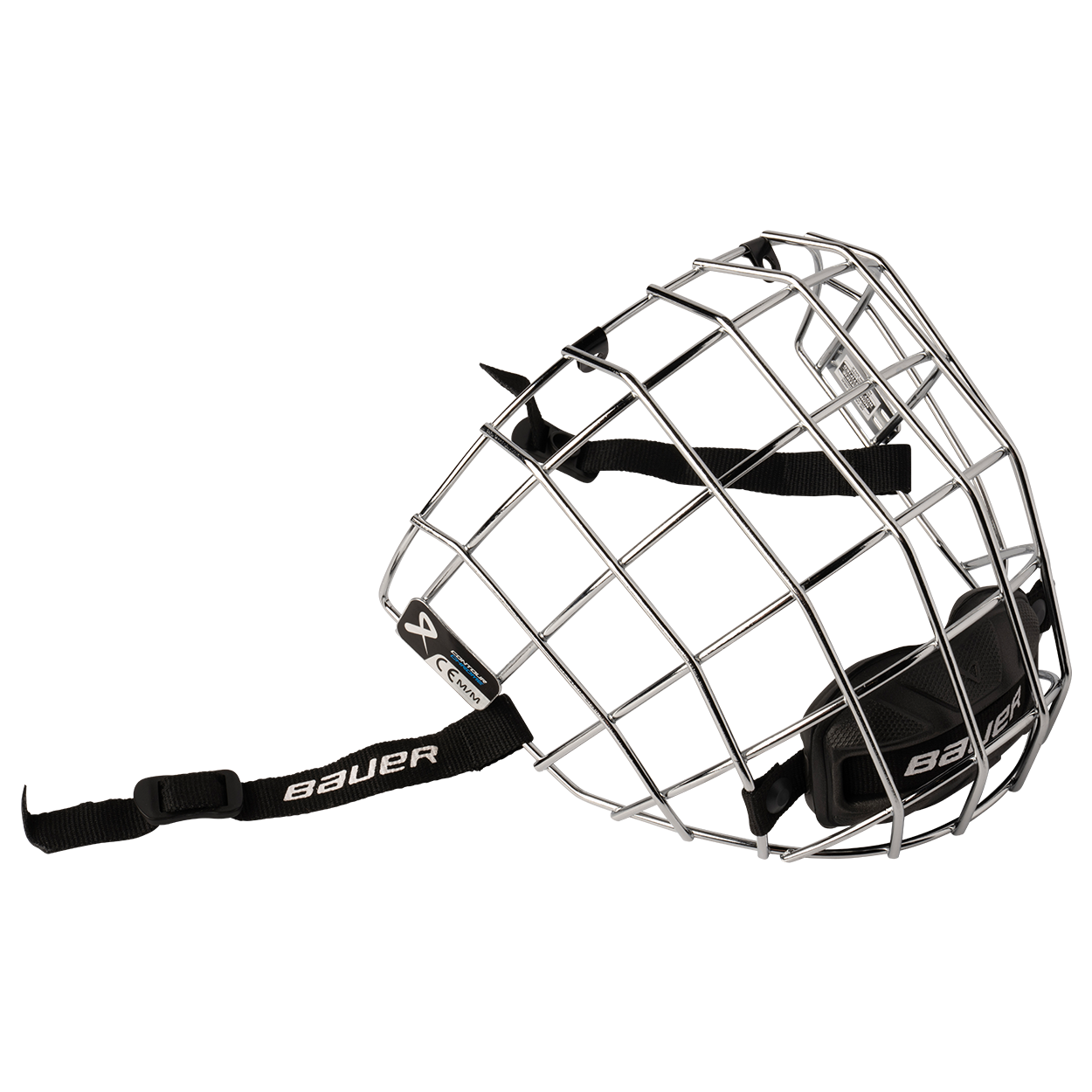 bauer-contour-chrome-facemask-eishockey-helmgitter-edelstahl image 1
