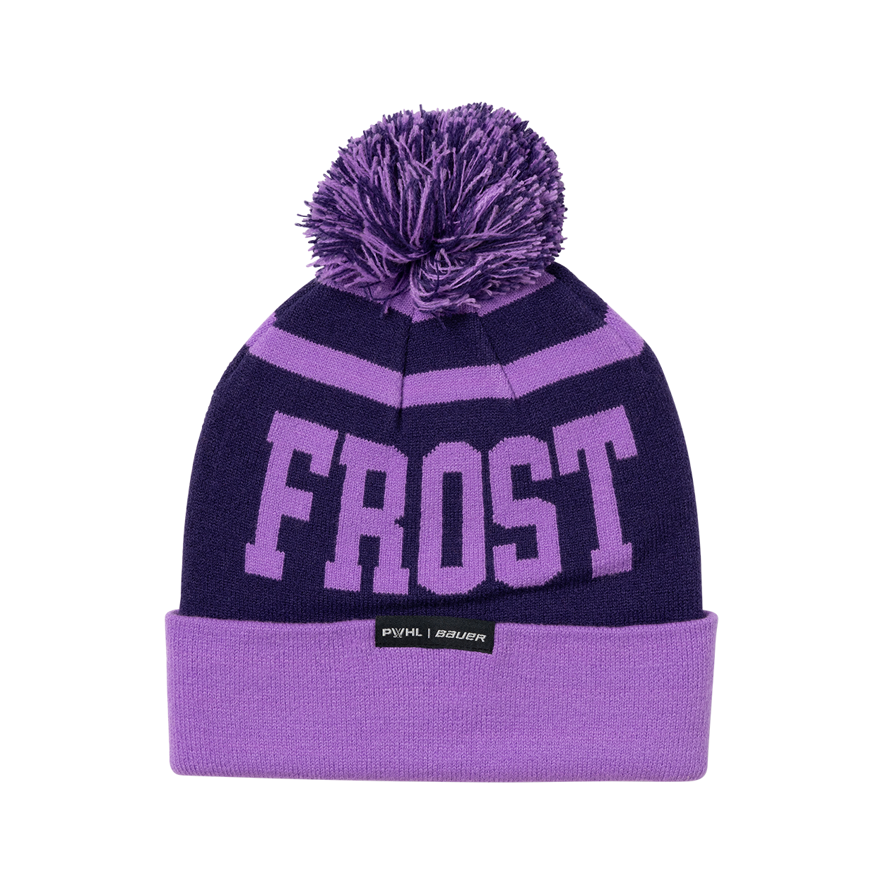 bauer-pwhl-patch-knit-pom-m-tze-senior-minnesota image 3