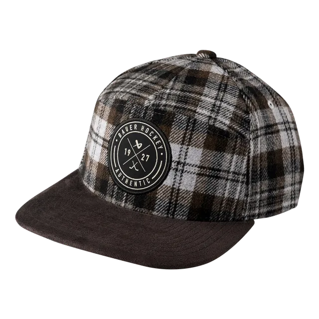bauer-plaid-snapback-cap-senior-flanell-karo image 1