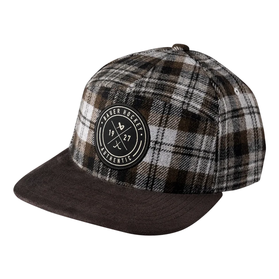 bauer-plaid-snapback-cap-senior-flanell-karo image 1