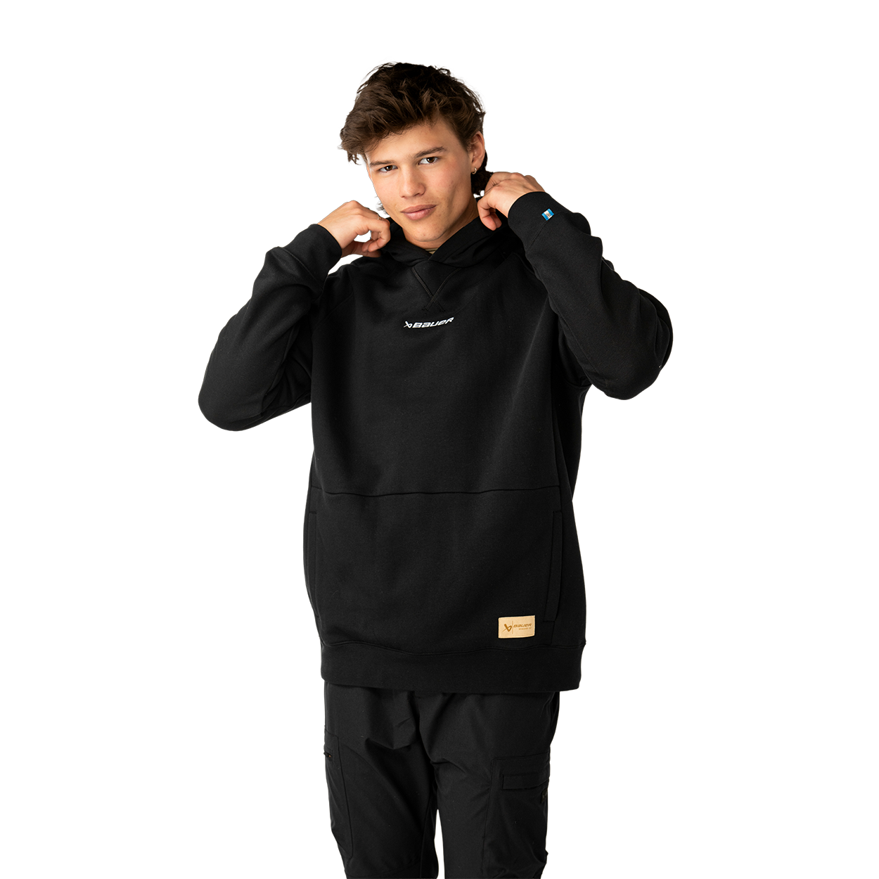 bauer-ultimate-senior-hoodie-kapuzenpullover-schwarz image 1