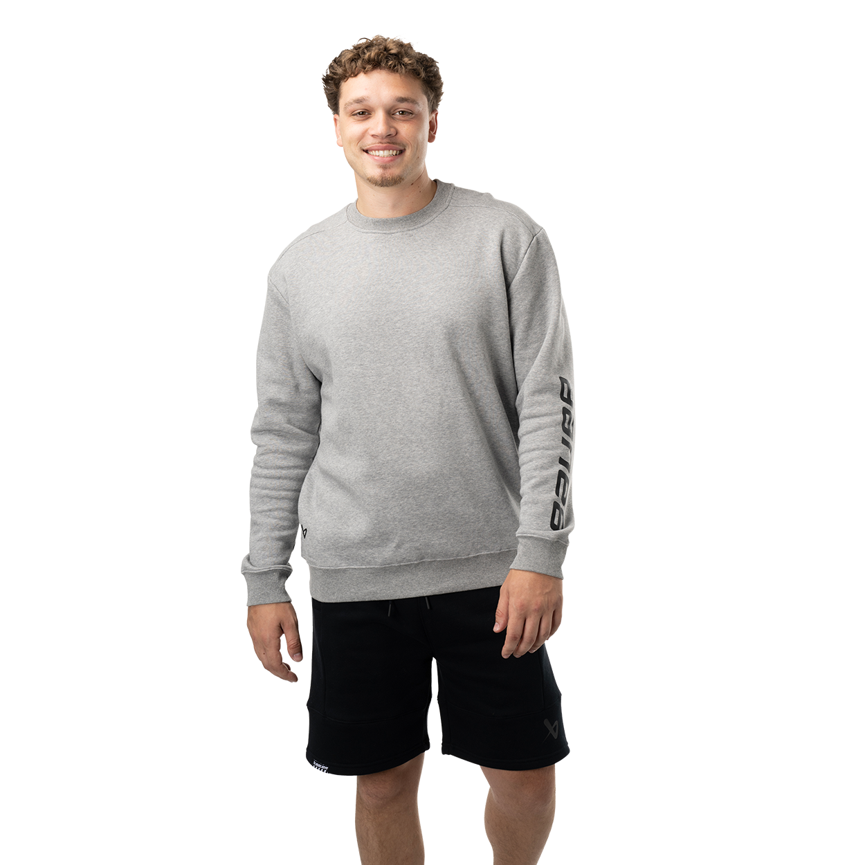 bauer-core-crew-neck-senior-sweatshirt-rinkside-fleece-retro-fit image 1