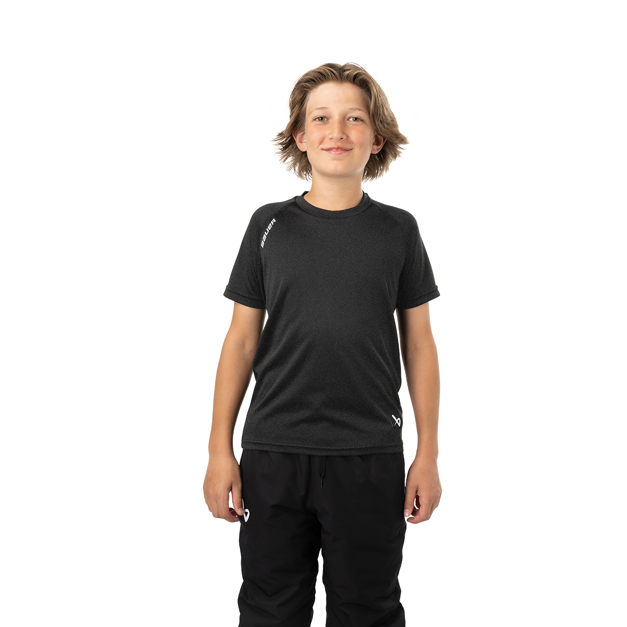 bauer-team-tech-youth-trainingsshirt-kurzarm-schwarz image 1