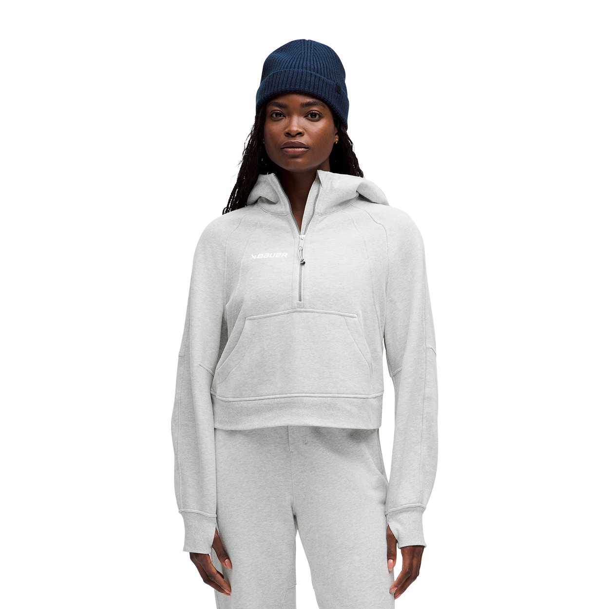 bauer-x-lululemon-scuba-oversized-half-zip-damen-hoodie image 1