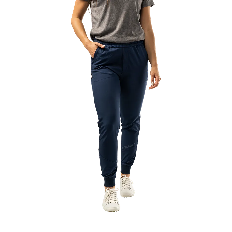 bauer-s25-team-woven-jogger-damen-sporthose-schwarz image 1