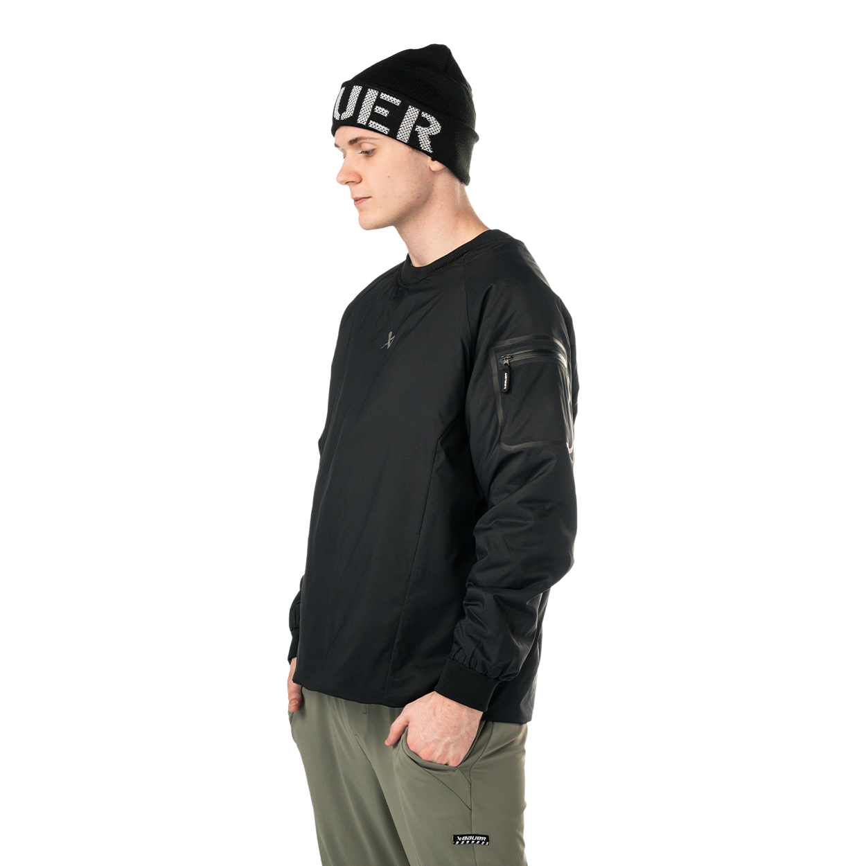 bauer-pond-crew-neck-senior-winter-sweater-mit-primaloft-gold image 3