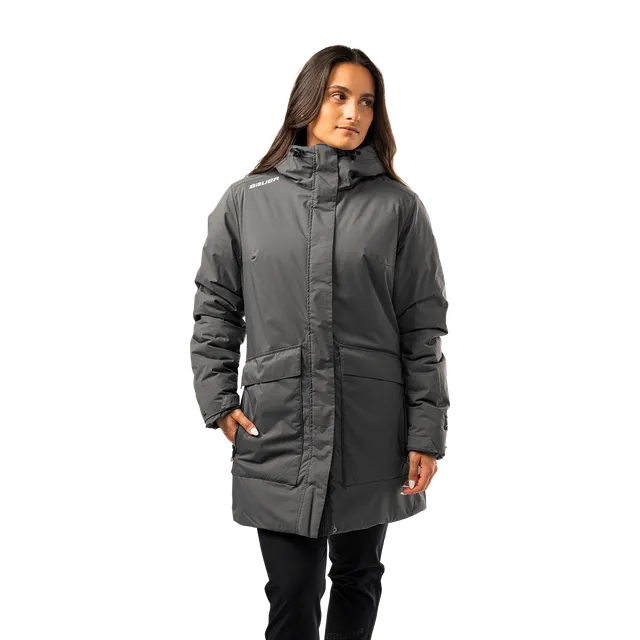 bauer-s25-women-s-team-travel-coat-damen-team-mantel image 1