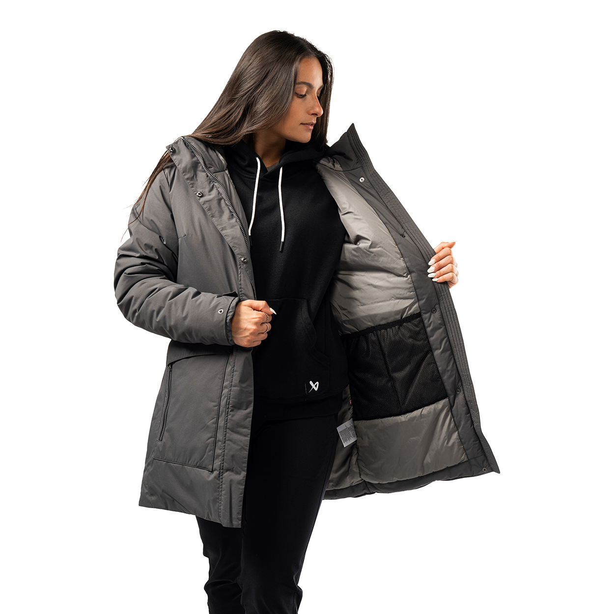 bauer-s25-women-s-team-travel-coat-damen-team-mantel image 8