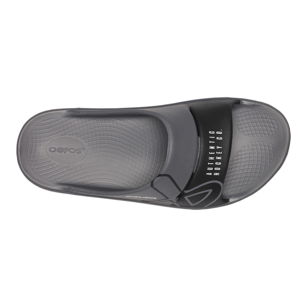 bauer-oofos-sport-slide-senior-grau-recovery-sandale image 7