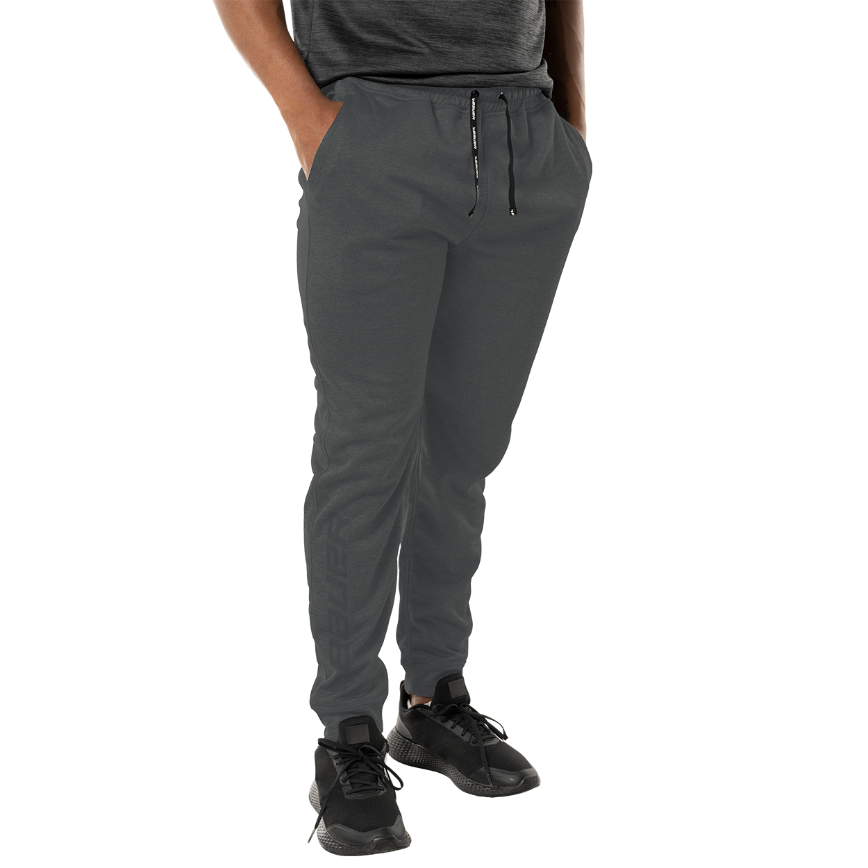 bauer-team-fleece-jogger-senior-eishockey-freizeithose-herren image 1