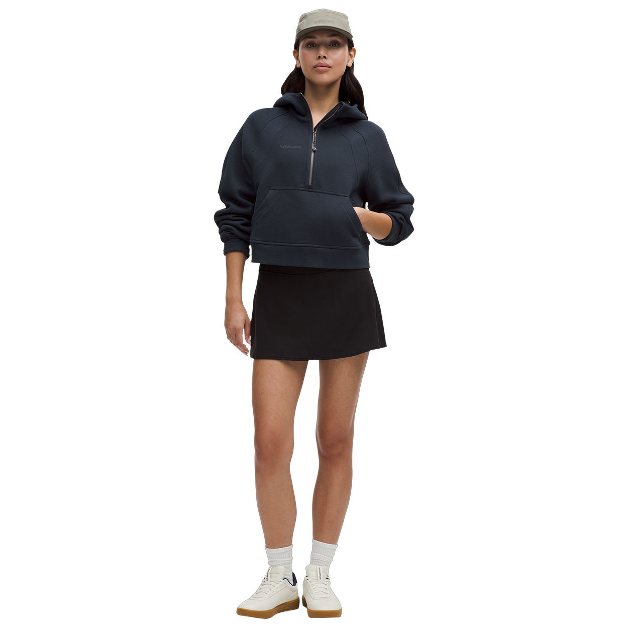 bauer-x-lululemon-scuba-oversized-half-zip-hoodie-damen image 2