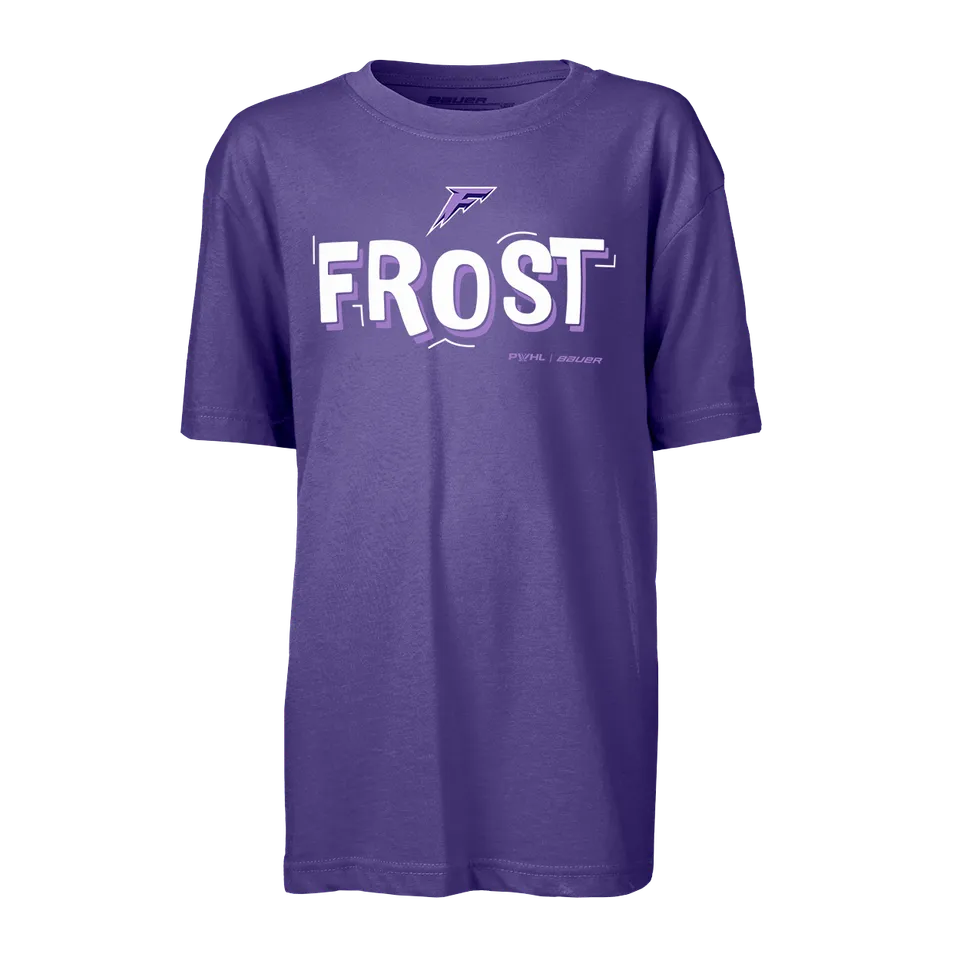 bauer-pwhl-kurzarm-graphic-t-shirt-youth-minnesota-frost image 1