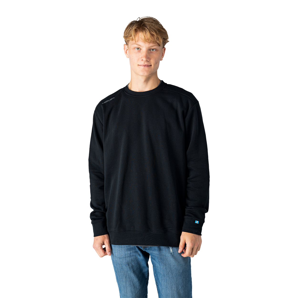 bauer-longsleeve-crew-neck-senior-schwarz image 7
