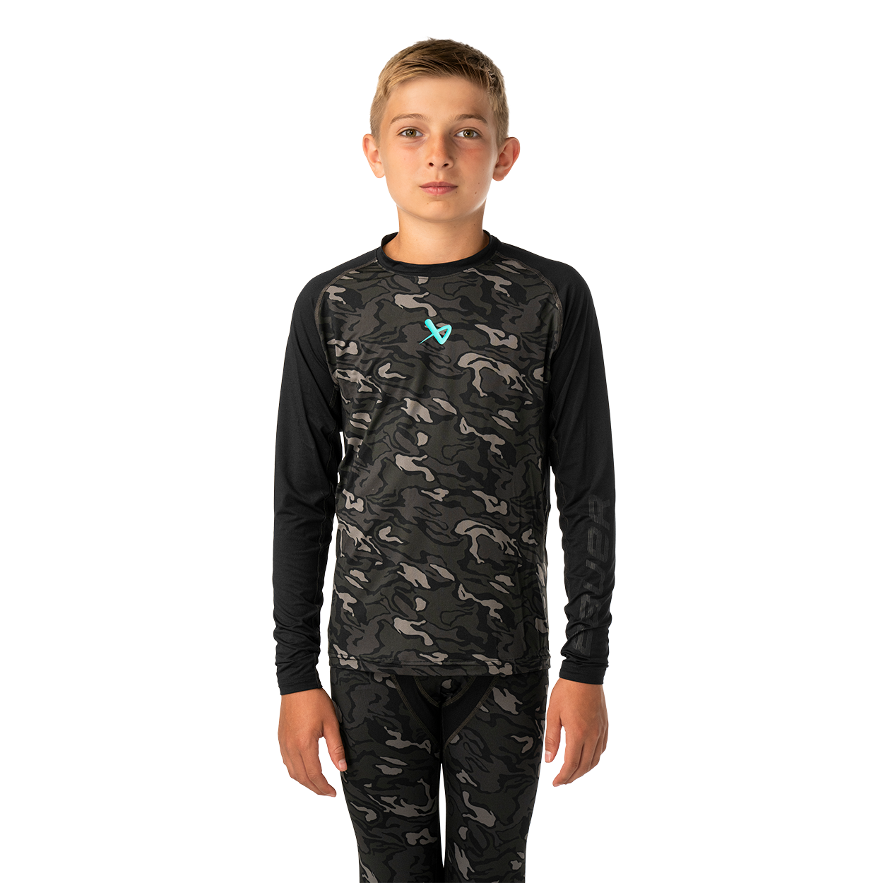 bauer-camo-performance-baselayer-youth-funktionsshirt-langarm image 1