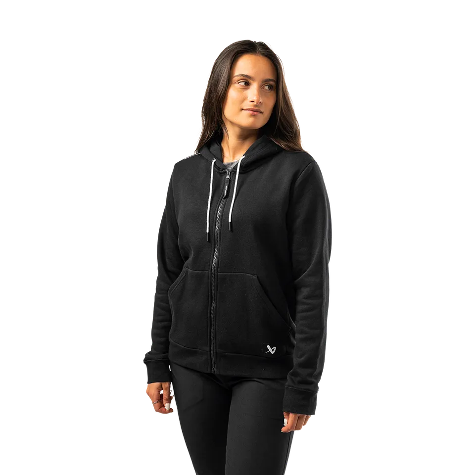 bauer-team-damen-kapuzen-hoodie-full-zip-schwarz image 1