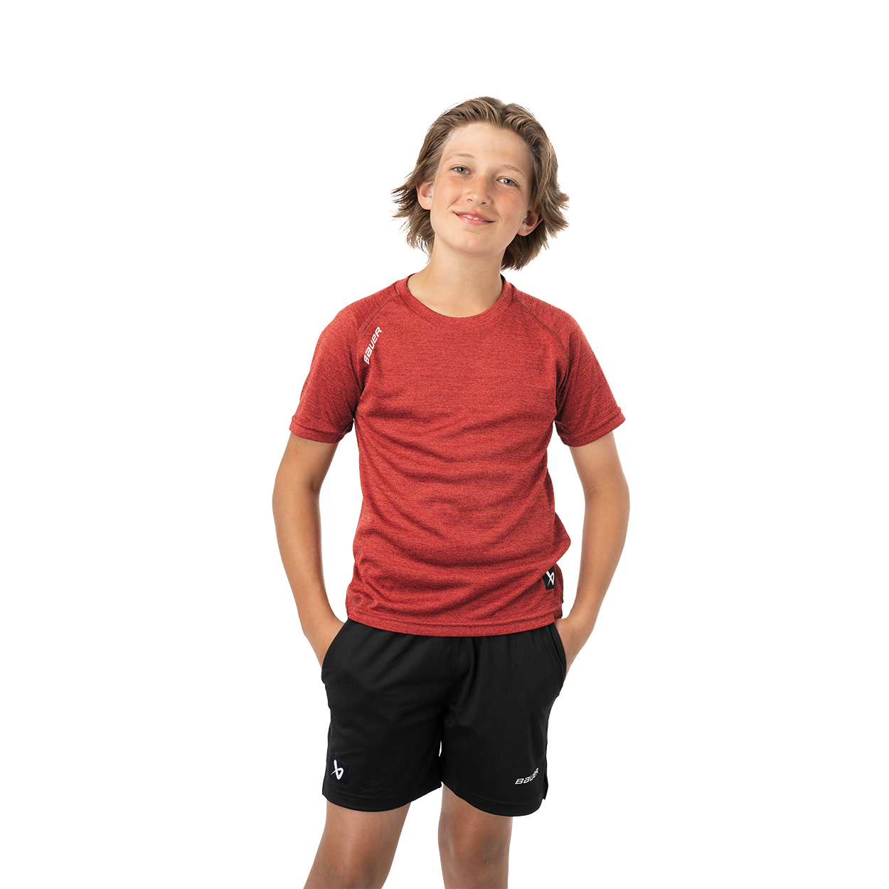 bauer-team-tech-youth-trainingsshirt-kurzarm-schwarz image 3