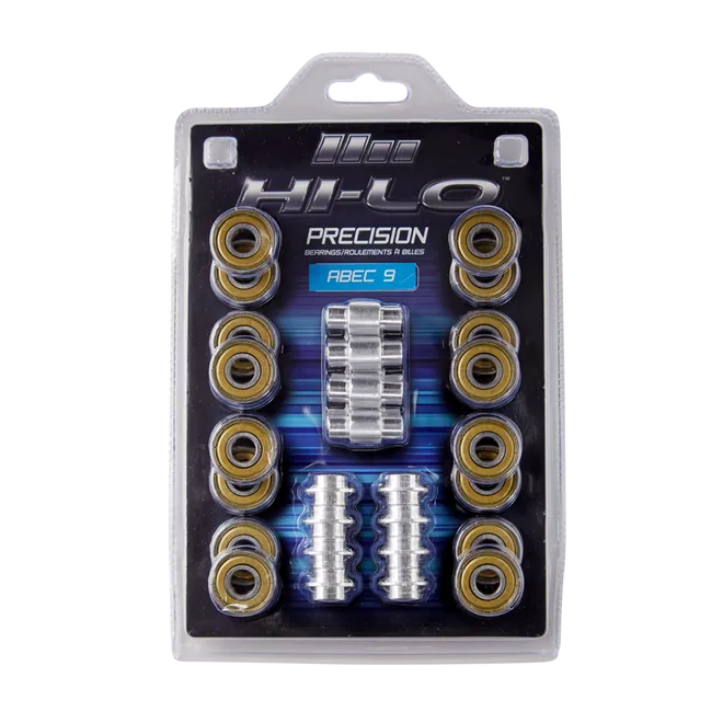 bauer-hi-lo-rh-abec-9-608-bearings-s19-rollen-kugellager image 1