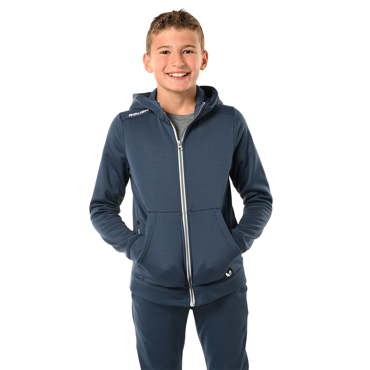 bauer-team-fleece-zip-hoodie-youth image 4