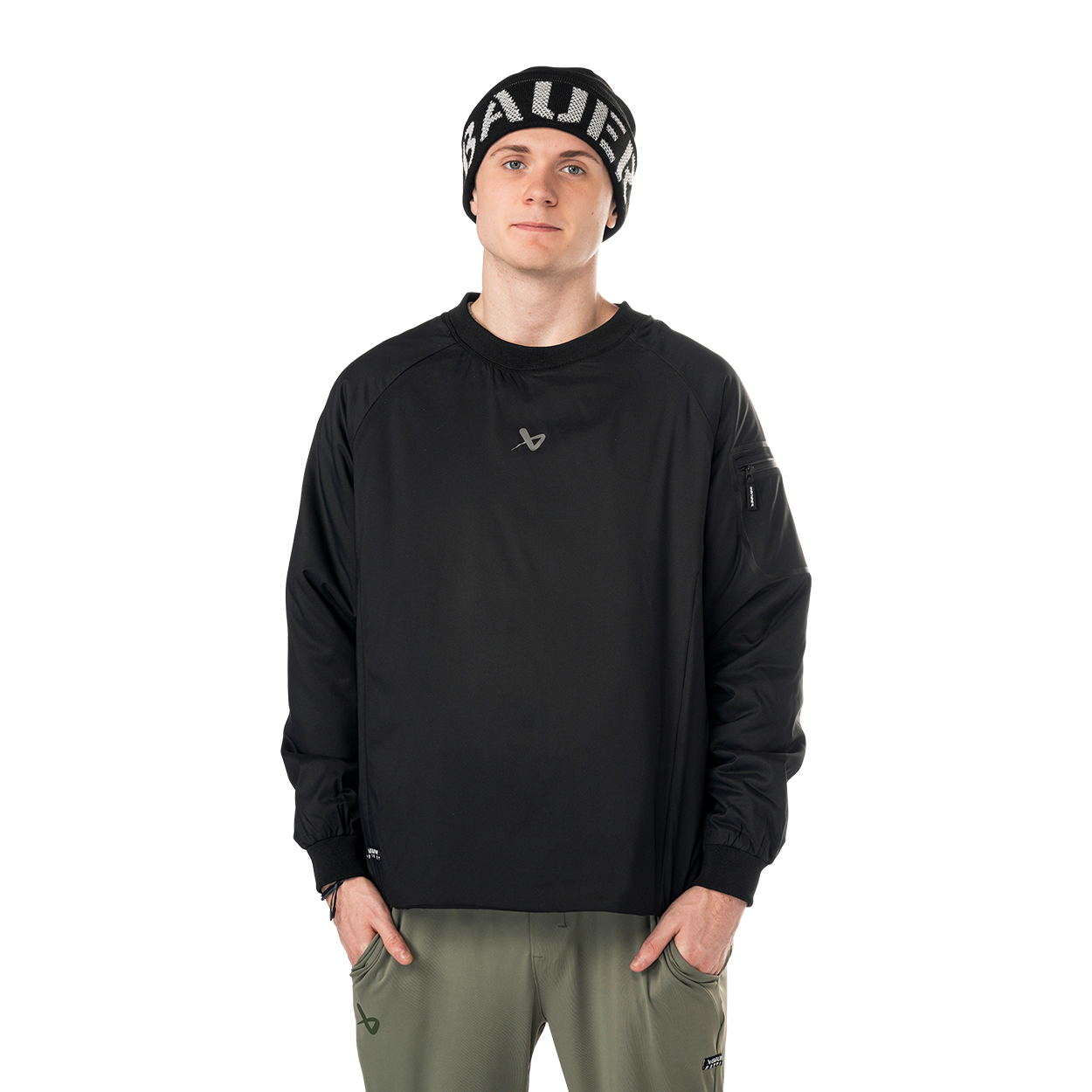 bauer-pond-crew-neck-senior-winter-sweater-mit-primaloft-gold image 2