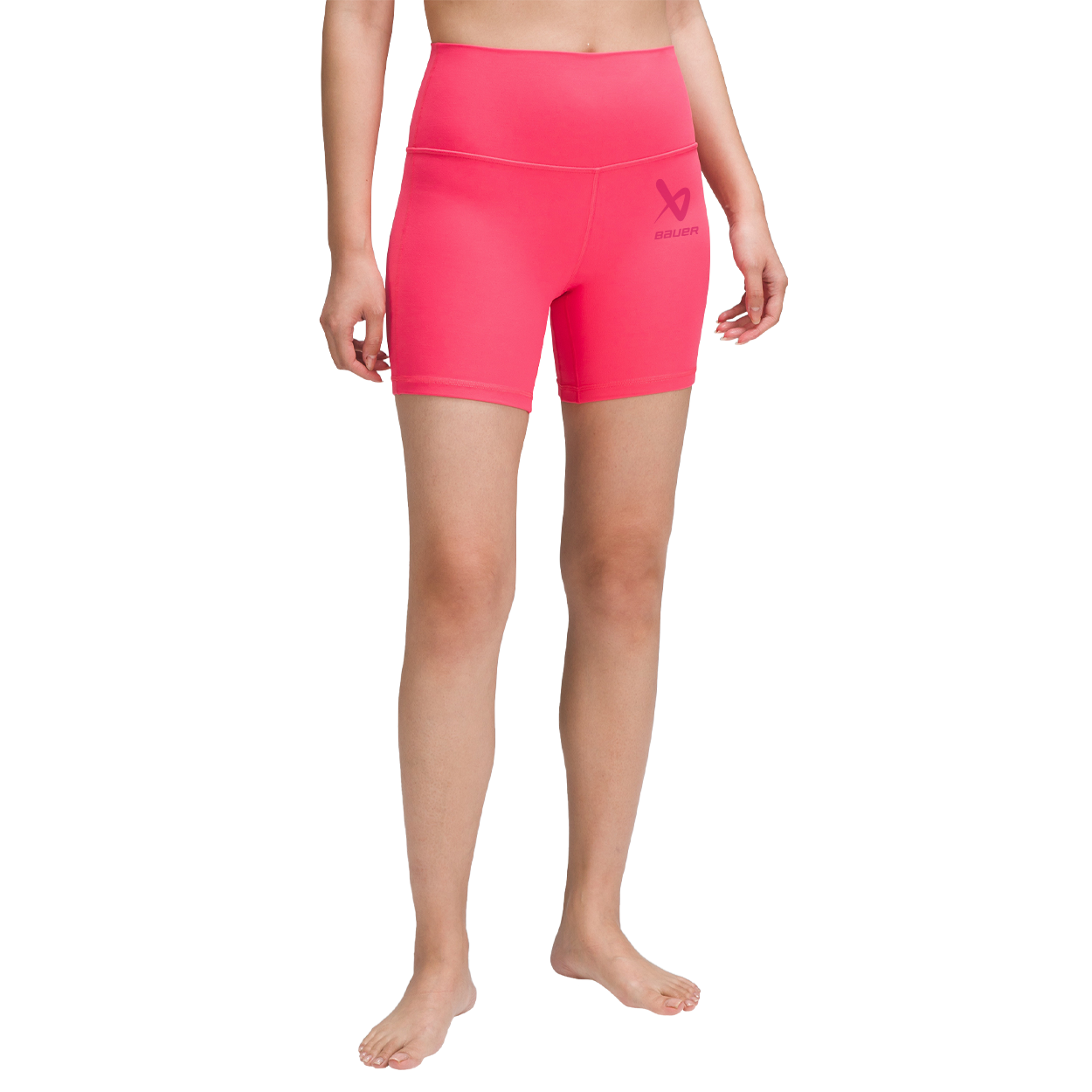 bauer-x-lululemon-align-damen-trainingsshorts-6-high-rise-schwarz image 1